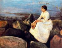 Munch, Edvard - Summer Night (Inger on the Shore)